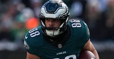 TE Dallas Goedert, Philadelphia Eagles. Foto: Getty Images.