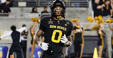 WR Jordyn Tyson, Universidad de Arizona State. Foto: Getty Images.