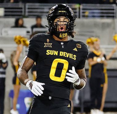WR Jordyn Tyson, Universidad de Arizona State. Foto: Getty Images.