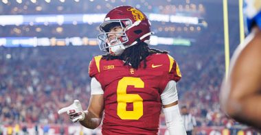 WR Makai Lemon, Universidad de USC. Foto: Getty Images.