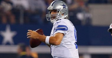 QB Tony Romo con los Dallas Cowboys en 2014