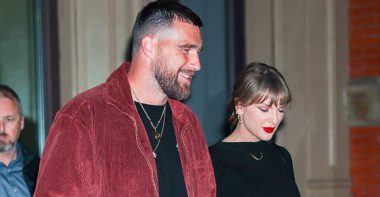 Taylor Swift y Travis Kelce en noviembre de 2025. Foto: Getty Images.