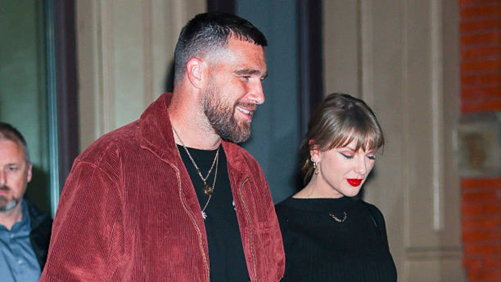Taylor Swift y Travis Kelce en noviembre de 2025. Foto: Getty Images.