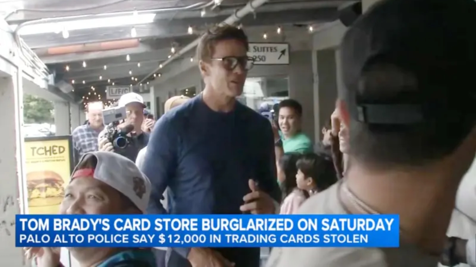 Tienda de tarjetas coleccionables de Tom Brady. Foto: New York Post.