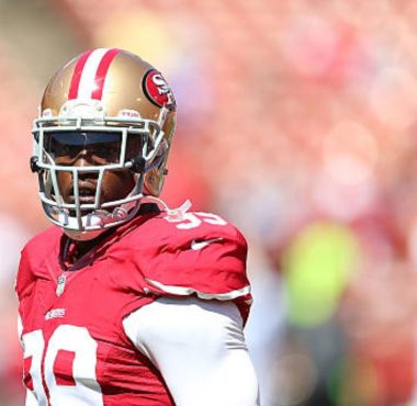 WR Aldon Smith con los San Francisco 49ers en 2013. Foto: Getty Images.