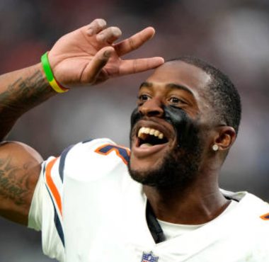 WR Allen Robinson con los Chicago Bears en octubre de 2021. Foto: Getty Images.