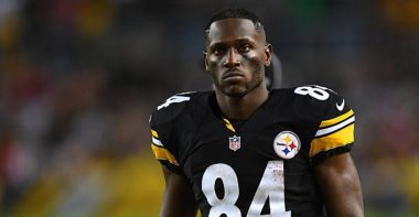WR Antonio Brown con los Pittsburgh Steelers en 2016. Foto: Getty Images.
