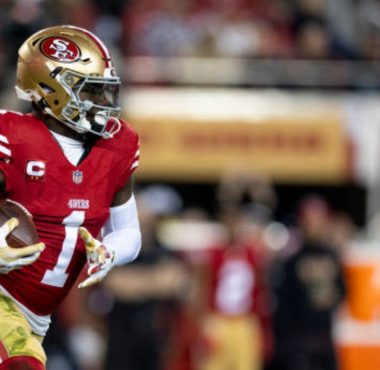 WR Deebo Samuel con los San Francisco 49ers en 2024. Foto: Getty Images.