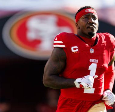 WR Deebo Samuel con los San Francisco 49ers en 2024. Foto: Getty Images.