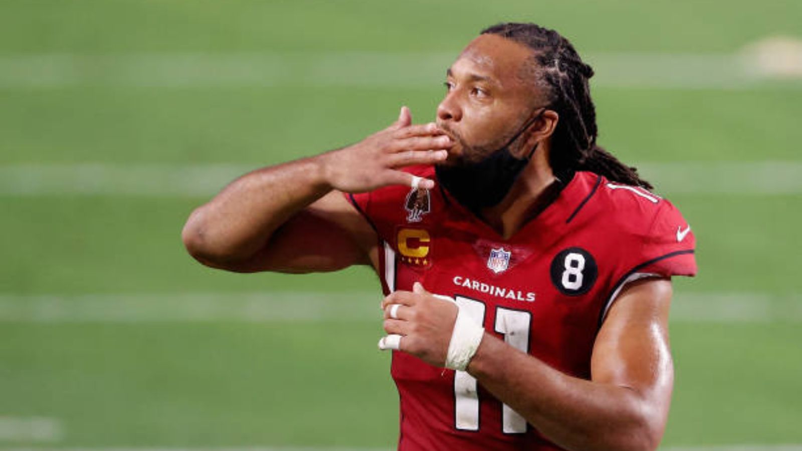 WR Larry Fitzgerald con los Arizona Cardinals. Foto: Getty Images. 