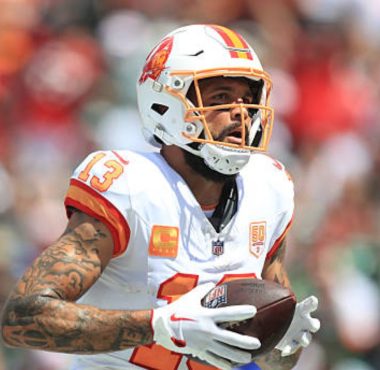WR Mike Evans con los Tampa Bay Buccaneers. Foto: Getty Images.