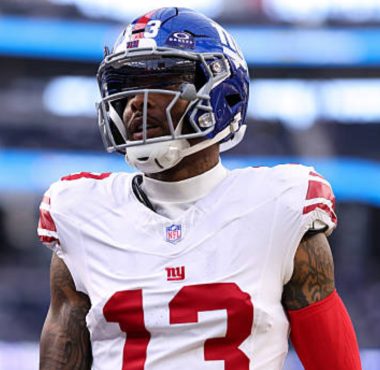WR Odell Beckham Jr. con los New York Giants. Foto: Getty Images.