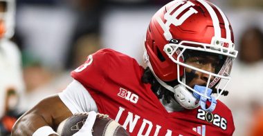 WR Omar Cooper Jr., Universidad de Indiana. Foto: Getty Images.