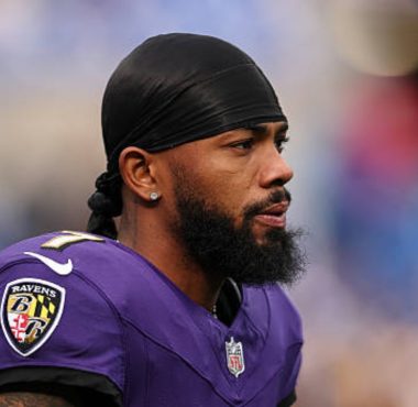 WR Rashod Bateman, Baltimore Ravens. Foto Getty Images.