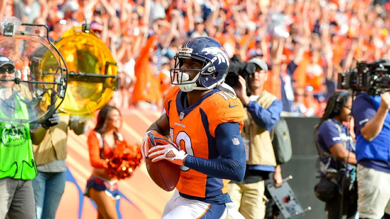 WR Emmanuel Sanders con los Denver Broncos