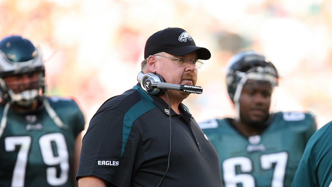 HC Andy Reid con los Philadelphia Eagles