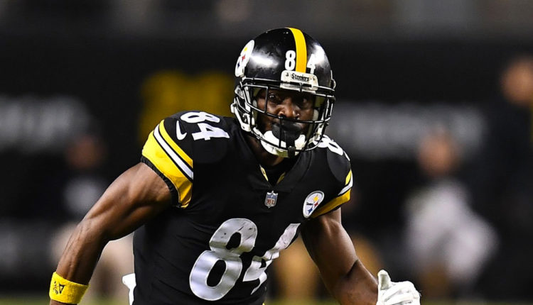 WR Antonio Brown con los Pittsburgh Steelers