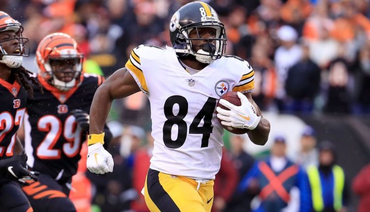 WR Antonio Brown con los Pittsburgh Steelers