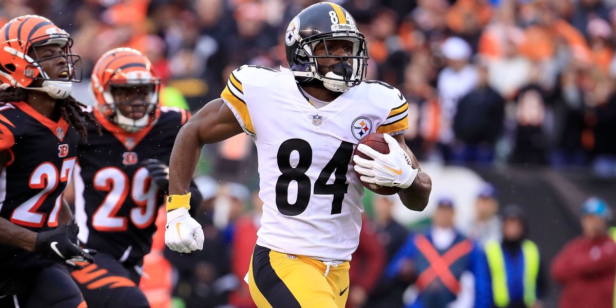 WR Antonio Brown con los Pittsburgh Steelers