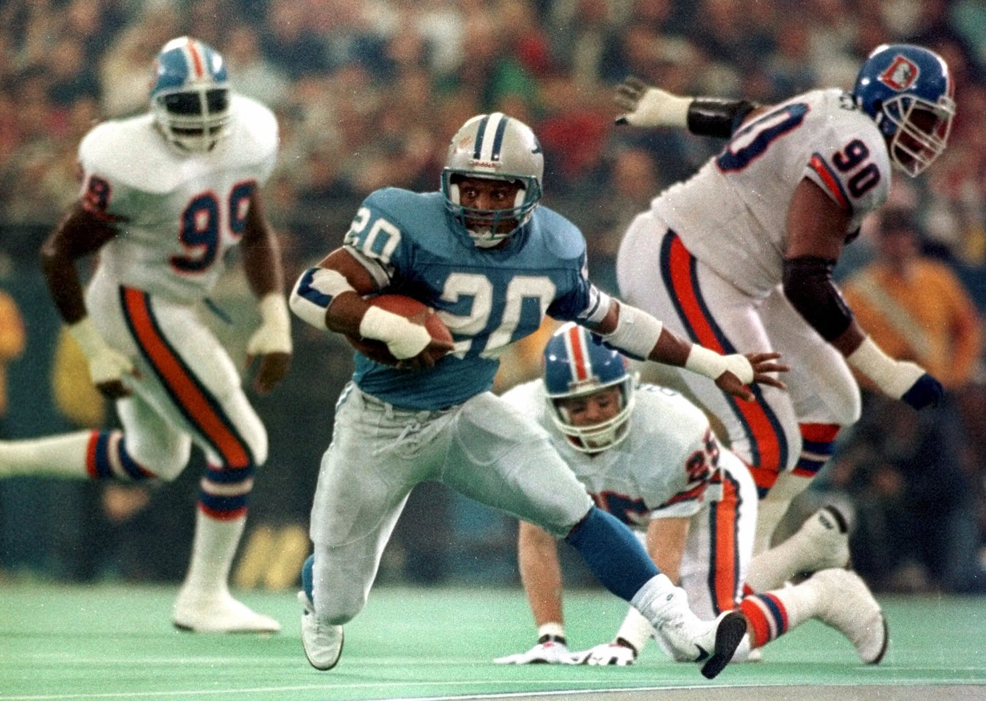 Barry Sanders, el mejor corredor en la historia de la NFL