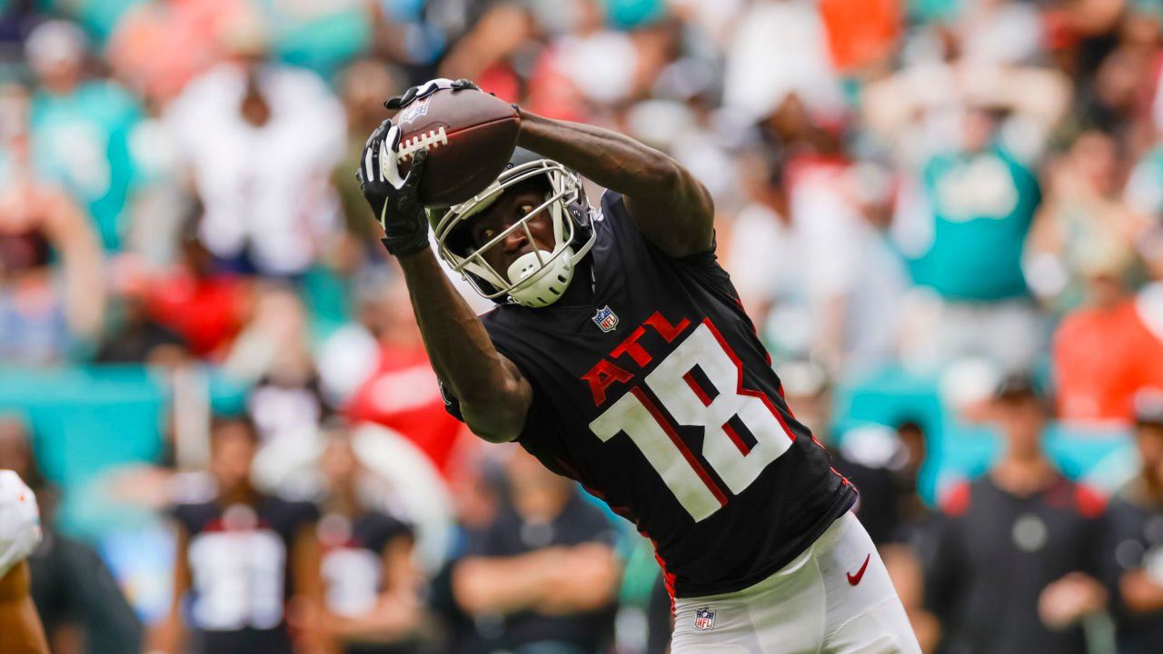 WR Calvin Ridley con los Atlanta Falcons