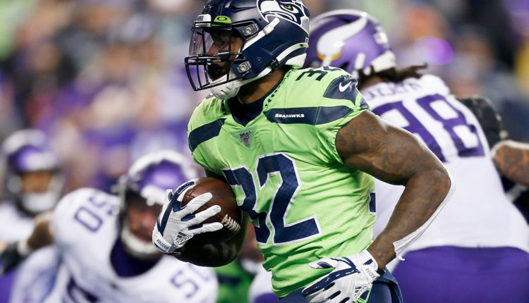 RB Chris Carson, Seattle Seahawks.