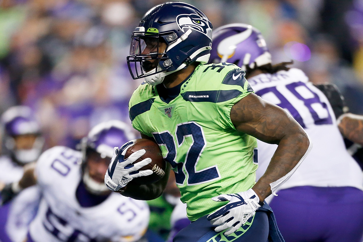 RB Chris Carson, Seattle Seahawks.