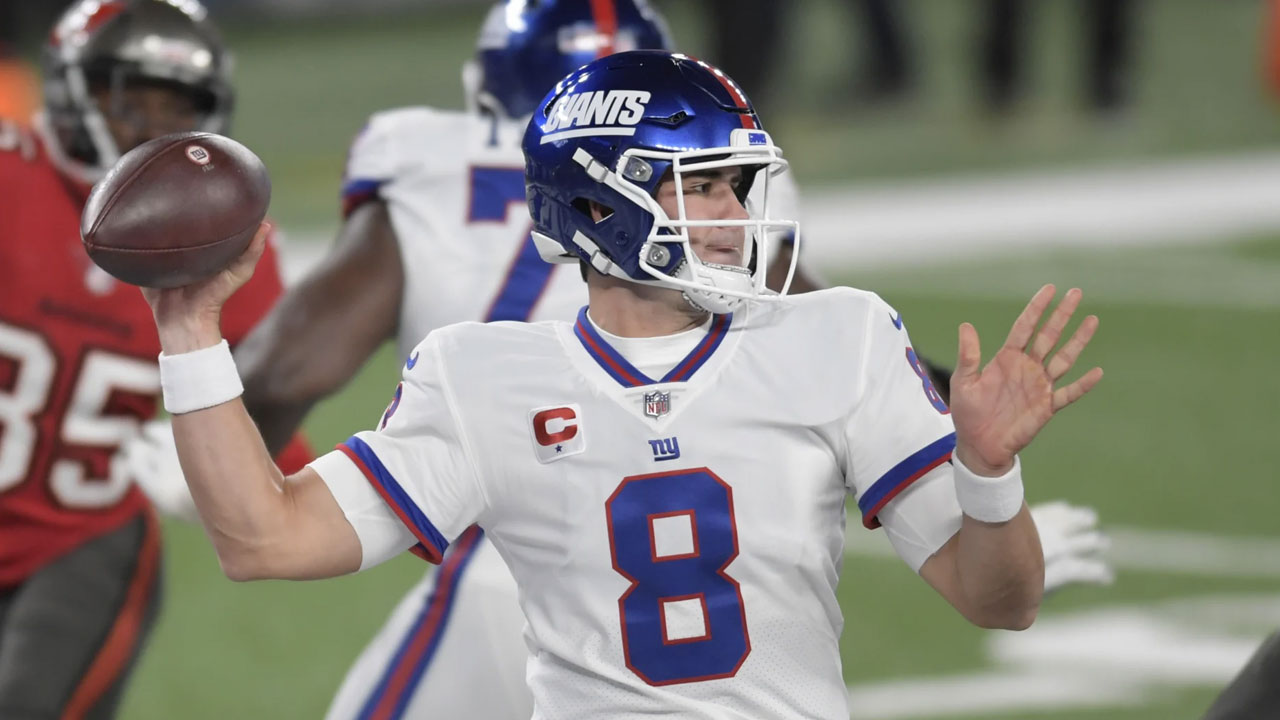 Daniel Jones, quarterback for the New York Giants