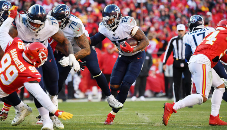 RB Derrick Henry de los Titans. Foto de Getty Images.