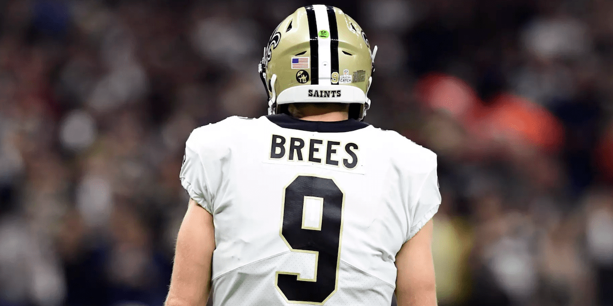 QB Drew Brees para los New Orleans Saints