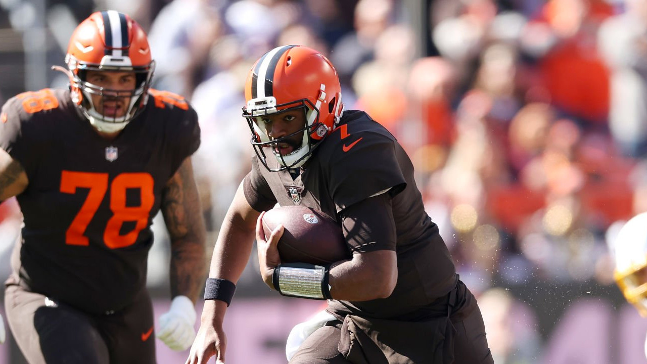 Jacoby Brissett, QB de los Cleveland Browns.