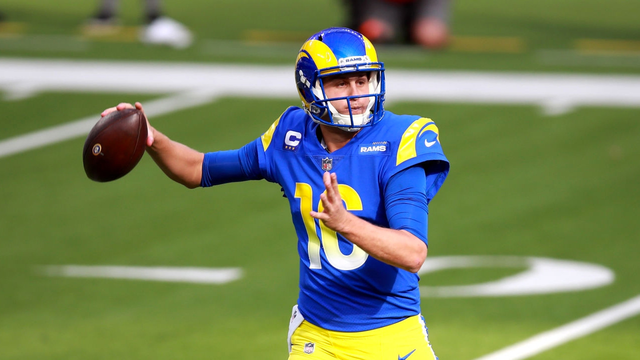 QB Jared Goff en su etapa con Los Angeles Rams.