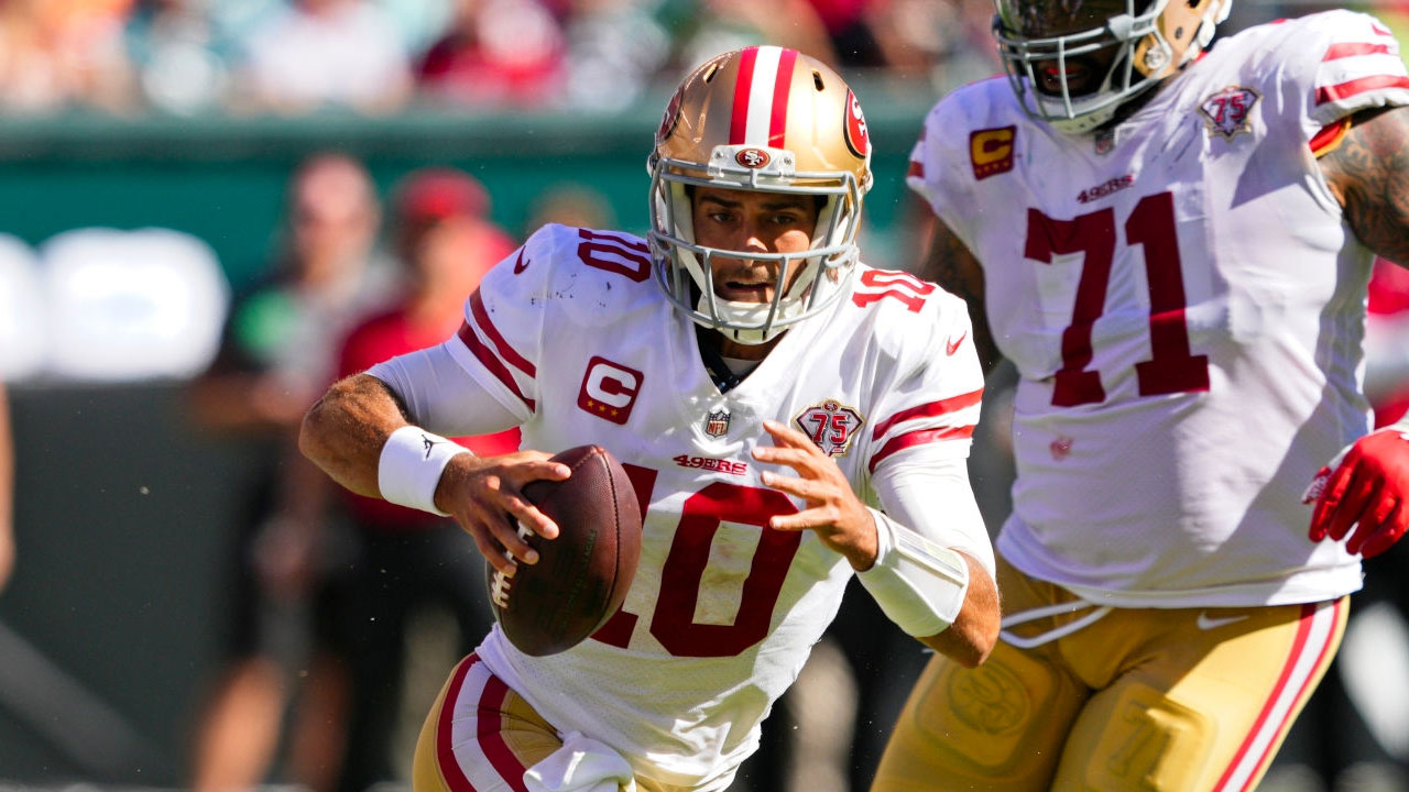 Jimmy Garoppolo, QB de los San Francisco 49ers.