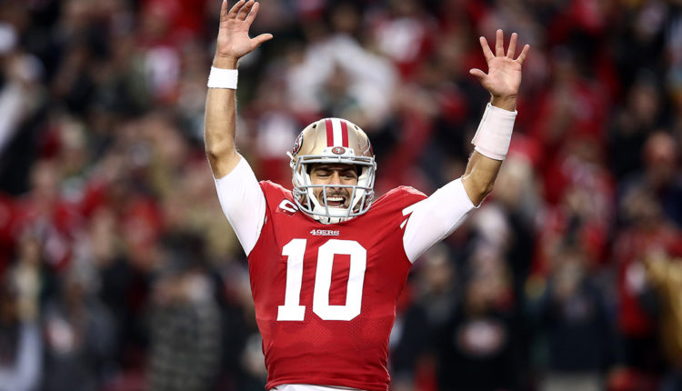 QB Jimmy Garoppolo, San Francisco 49ers. Foto de Getty Images.