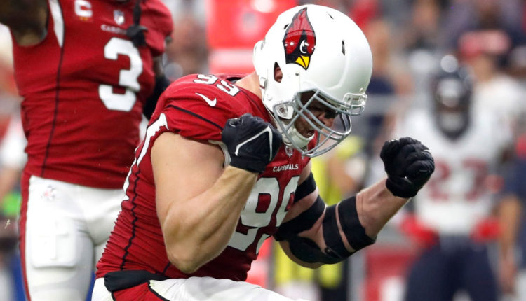 J.J. Watt, pass-rusher de los Arizona Cardinals.