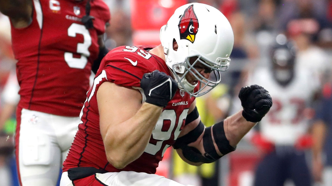 J.J. Watt, pass-rusher de los Arizona Cardinals.