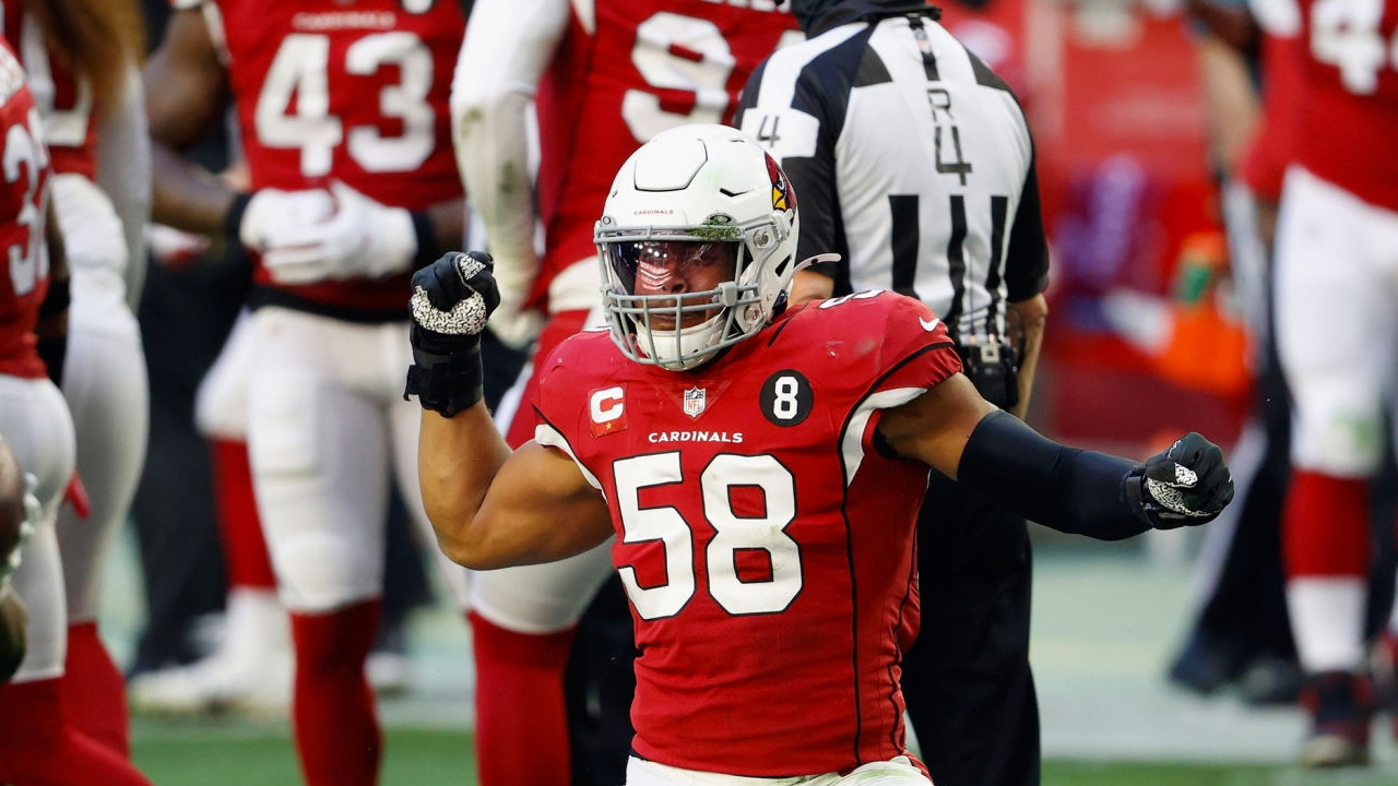 LB Jordan Hicks en su etapa con los Arizona Cardinals.