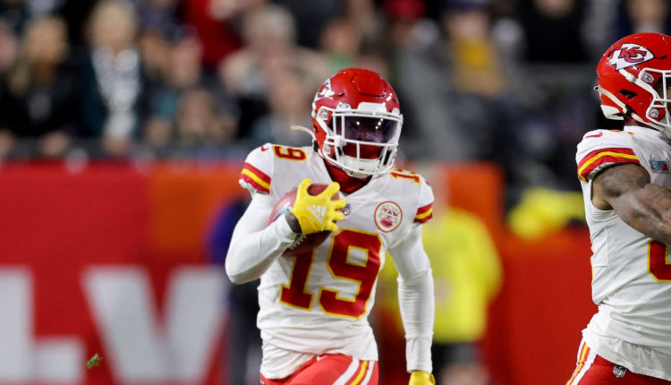 WR Kadarius Toney, Kansas City Chiefs, en el Super Bowl LVII