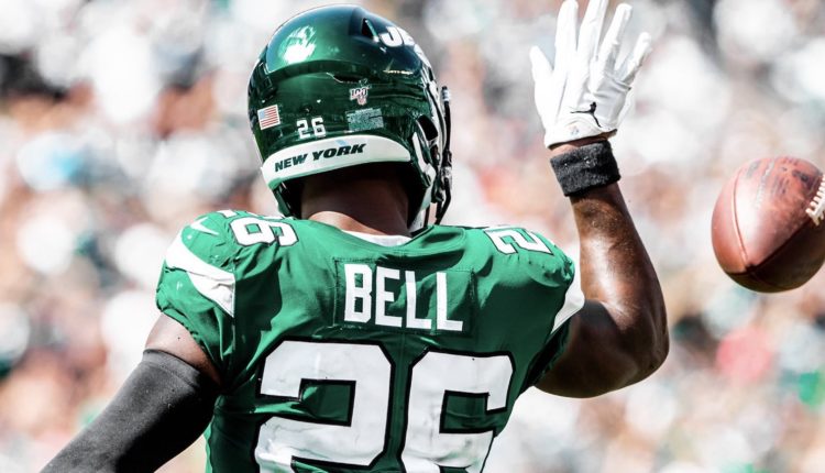 RB Le'Veon Bell con los New York Jets.