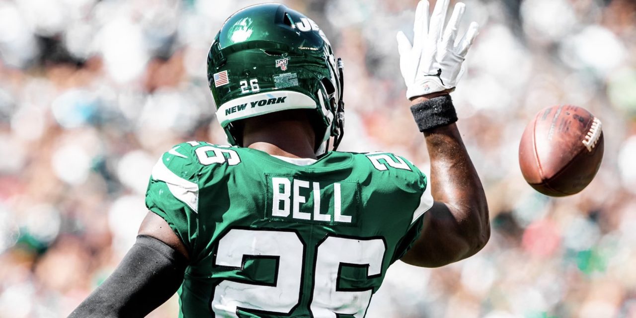 RB Le'Veon Bell con los New York Jets.