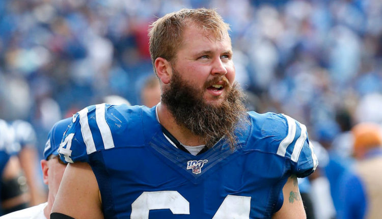 OG Mark Glowinski en su etapa con los Indianapolis Colts