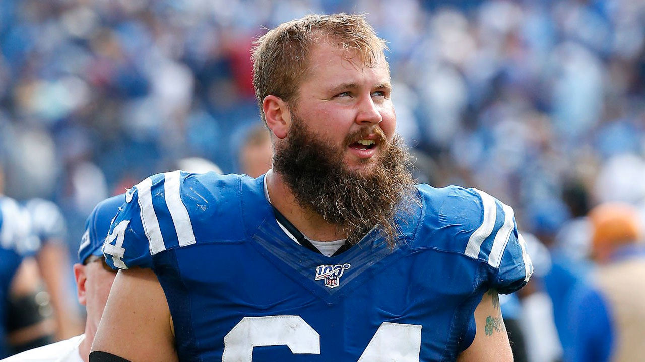 OG Mark Glowinski en su etapa con los Indianapolis Colts