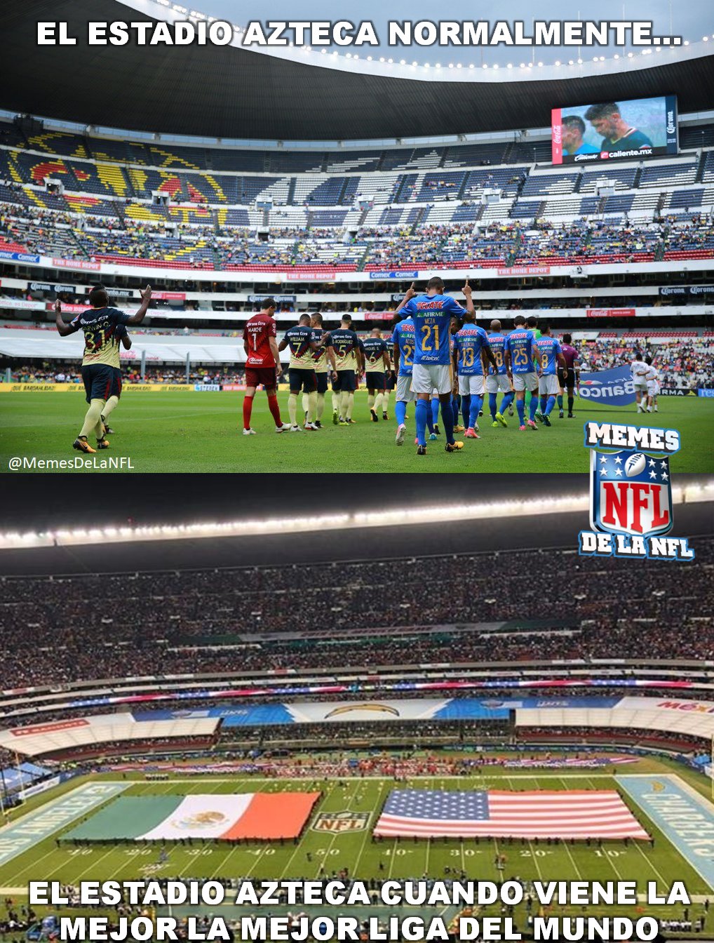 Los mejores memes del juego NFL en México 2019 • Primero y ...