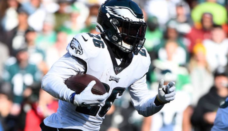 RB Miles Sanders de los Eagles. Foto de Getty Images.