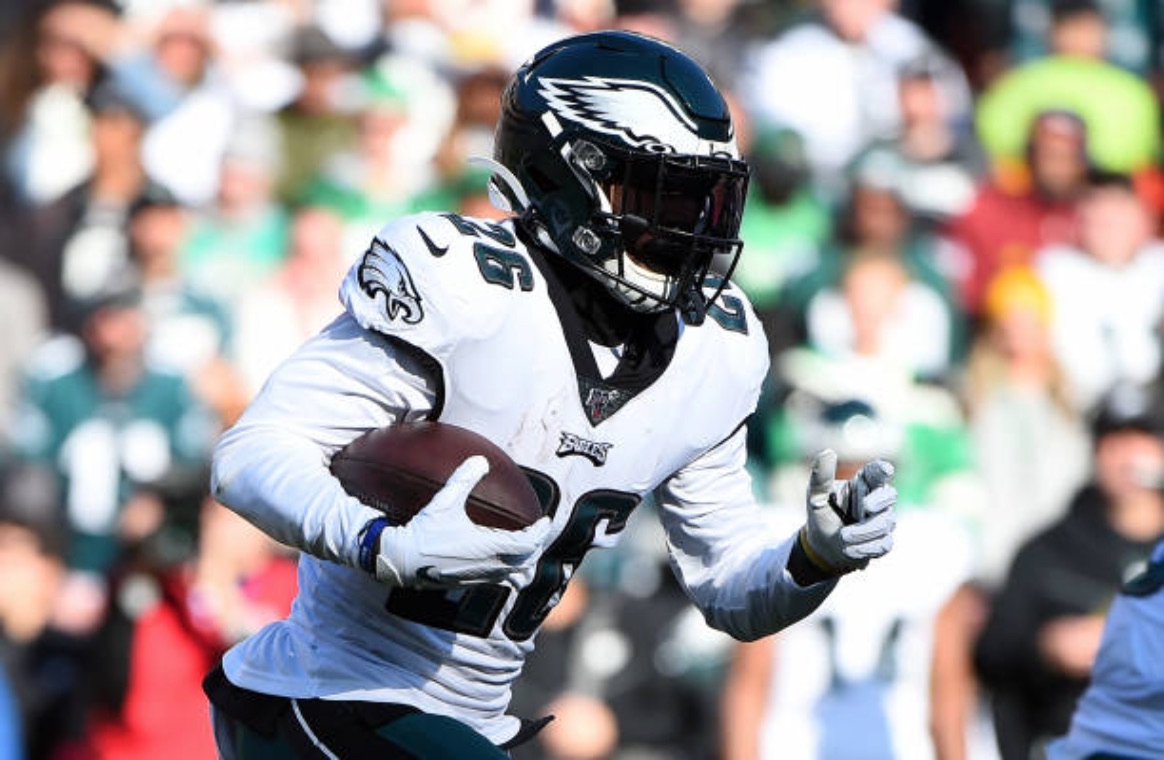 RB Miles Sanders of the Eagles. Photo from Getty Images.