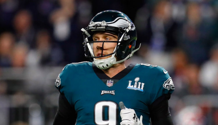 Nick Foles, QB de los Eagles en el SB LII.