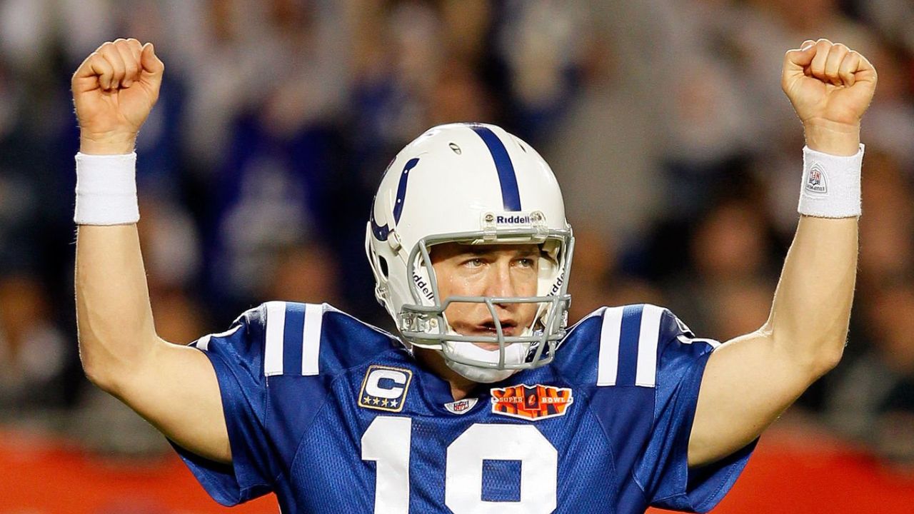 QB Peyton Manning con los Indianapolis Colts