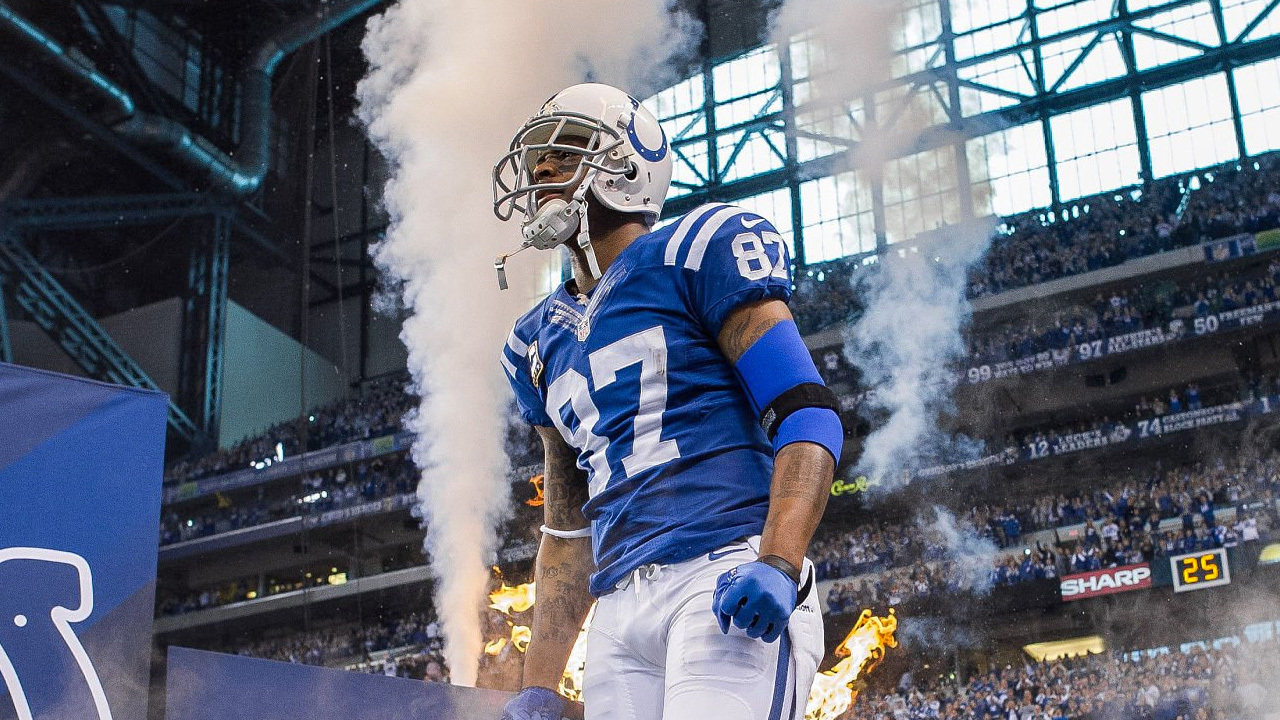 WR Reggie Wayne con los Indianapolis Colts