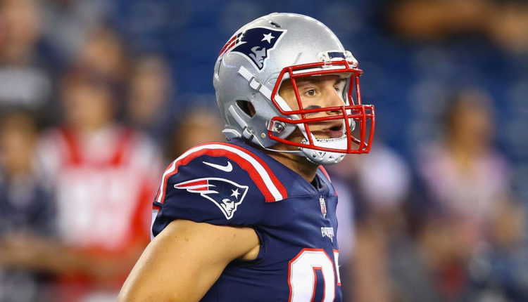 TE Rob Gronkowski con los New England Patriots