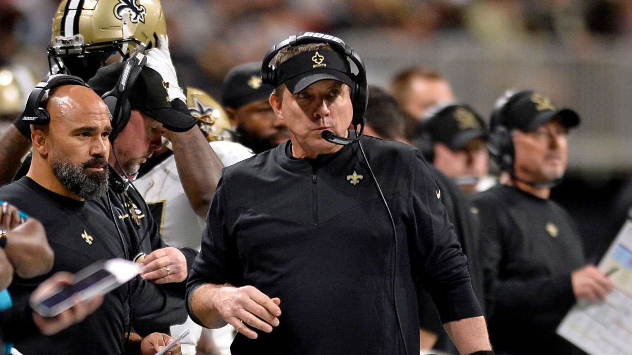 HC Sean Payton con los New Orleans Saints